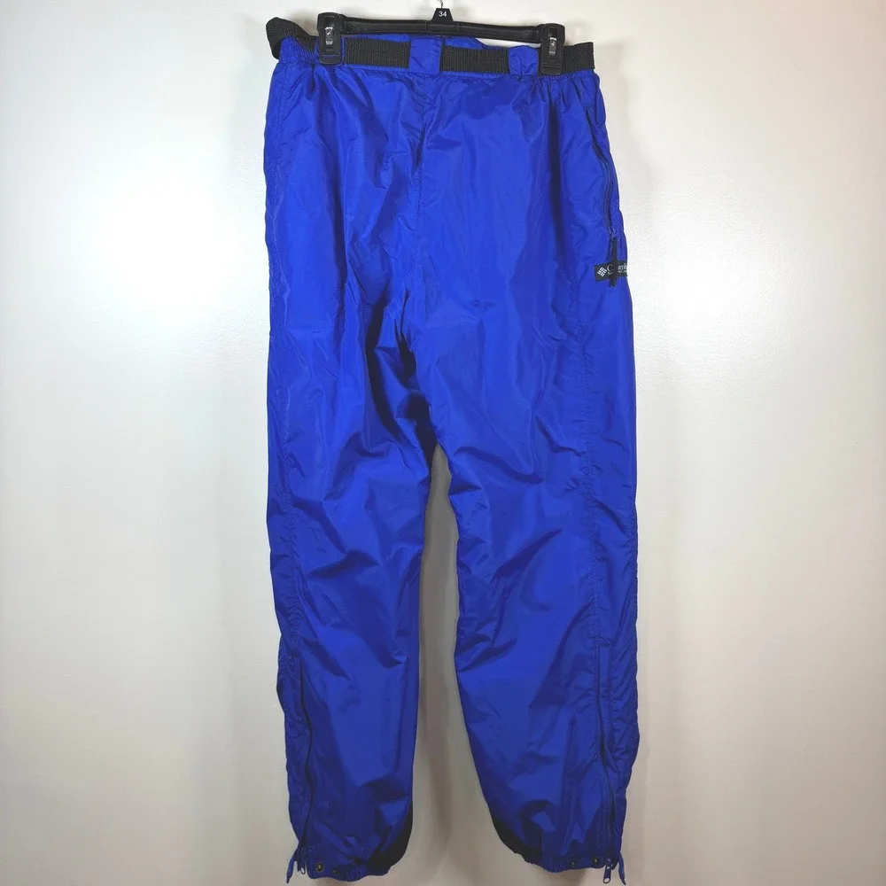 Vtg‎ 90s Columbia Mens M Blue Insulated Snow Pants Ski Snowboard Gorpcore Nylon